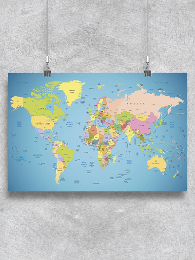 Map Of The World Poster