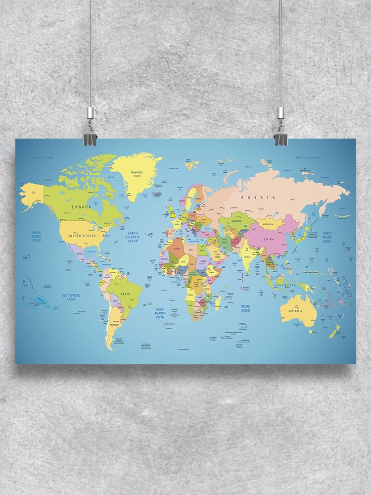 Map Of The World Poster