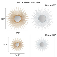 Sunburst Wall Decor Mirror