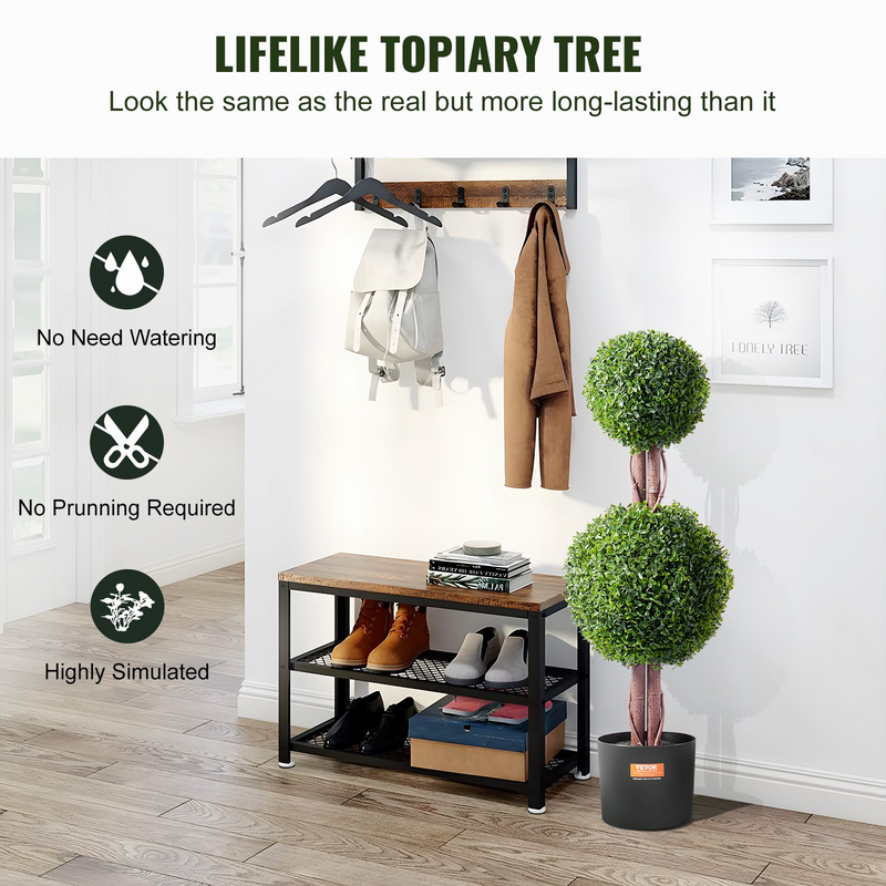 Artificial Boxwood Topiary Tree