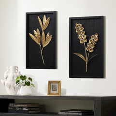 2-Piece Flower Bouquet Modern Wall Decor Set