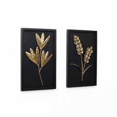 2-Piece Flower Bouquet Modern Wall Decor Set