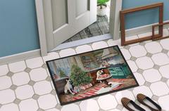 French Bulldog Christmas Cookies Doormat