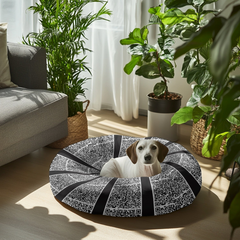 Round Pet Bed -"Scan Me"