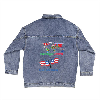 Foreign Born, U.S. Grown Oversized Women's Denim Jacket