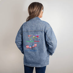 Foreign Born, U.S. Grown Oversized Women's Denim Jacket