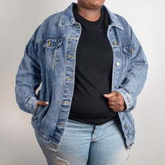 Foreign Born, U.S. Grown Oversized Women's Denim Jacket