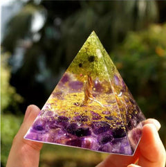 Crystal Pyramid Decoration